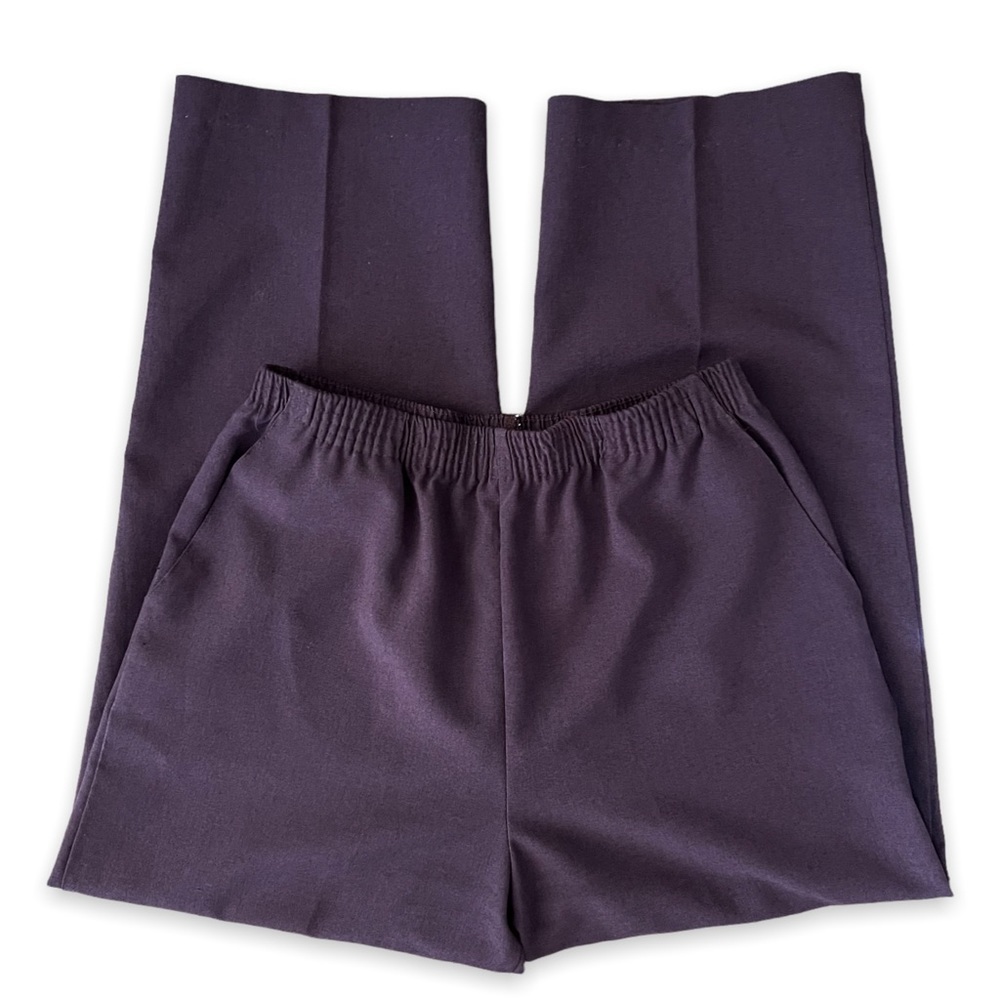 Vintage Purple High Waist Trousers Pants